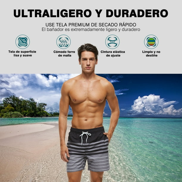 Bermudas hombre playa walmart sale