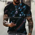 thumbnail image 1 of Nouveau Style Été 2024 Impression 3D Mode et Coloré T-shirt à Manches Courtes Design Décontracté pour Hommes Taille TTP-5TG, 1 of 5