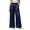 B Navy, variant on Nmnitkp Pants for Women Satin Wide Leg Pants High Waisted Elastic Waist Pull On Silky Lounge Pants with Side Pockets Casual Sleep Pajama Pants for Loungewear Sleepwear Everyday WearPink,S