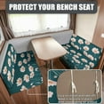 thumbnail image 2 of XYZCANDO Cute Daisy RV Dinette Cushion Covers RV Accessories Furniture Covers Comfortable Bench Cushion Universal Loveseat Sofa Chair Cover Furniture Protector Slipcovers Green, 2 of 7