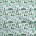 thumbnail image 1 of oneOone Cotton Silk Light Green Fabric Travel Sewing Material Print Fabric By The Yard 42 Inch Wide, 1 of 4