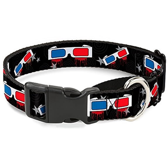 Buckle-Down 3-D Glasses Dripping with Stars Martingale Dog Collar
