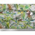thumbnail image 2 of Soimoi Rayon Fabric Branches,Parrot & Leopard Jungle Decor Fabric Printed Yard 56 Inch Wide, 2 of 3