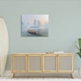 thumbnail image 3 of Stupell Dinghy Boat Foggy Pond Reflection Landscape Painting Gallery Wrapped Canvas Print Wall Art, 3 of 5