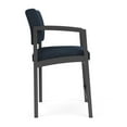 thumbnail image 4 of Lenox Steel Reception Waiting Room Healthcare Hip Chair / Charcoal Steel / Blue, 4 of 5