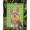 St. Patrick's Day Shamrock Yorkie / Yorkshire Terrier Garden Flag
