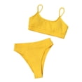 thumbnail image 2 of Traje de baño para mujer Triángulo es Copa acolchada Amarillo Colcomx Traje de bikini de mujer, 2 of 7