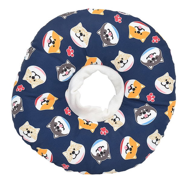 Collar de cono para perro alternativo después de la cirugía, cuello de perro con forma de donut, collar de recuperación E para poscirugía, cono de perro suave para cachorros pequeños y medianos