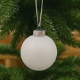 thumbnail image 3 of SLEETLY 18-Pack White Christmas Ball Ornaments – 2.36” Shatterproof Glitter Snowball Decorations for Holiday Xmas Tree Decor, 3 of 8