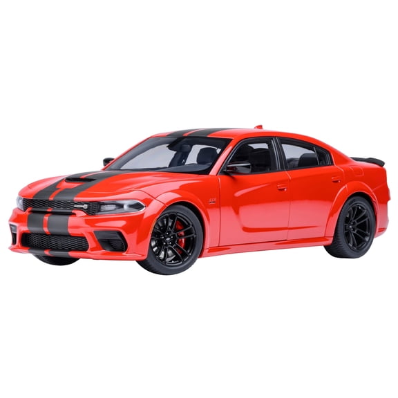Dodge Charger Scat Pack Widebody Torred with Carbon Stripes 1/18 Model Car by Autoart