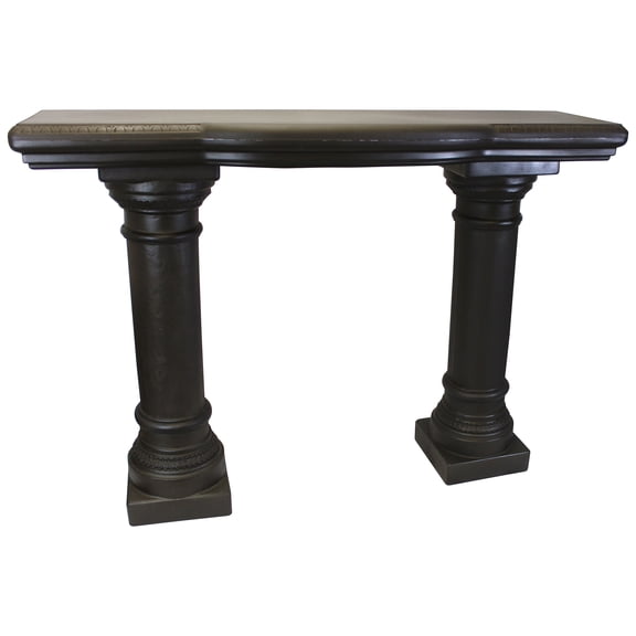 Garden Shelf with Columns – Natural Bronze Appearance – Made of Resin – Lightweight – 48”