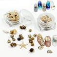 thumbnail image 2 of MANNYA Mini Tiny Sea Shells Mixed Ocean Beach Seashells Natural Starfish for Home, 2 of 8