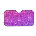 thumbnail image 6 of Lsque Pink Purple Glitter Car Windshield Sun Shade | Accordion Folding Style Auto Shade for Car Truck SUV Van | Blocks UV Rays Sun Visor Protector | Small, 6 of 7