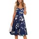 thumbnail image 1 of VISgogo Vestido sin mangas de verano para mujer, estampado de flores/leopardo para adultos, cuello en V, correa de espagueti cruzada, una pieza con bolsillos VISgogo  moda, 1 of 6