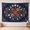 B, variant on XaaKee, Tapestry Wall Hanging, Aster Moon Boho Art, High-Quality Polyester Bedroom Tapestry, 60x40Inch