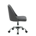 thumbnail image 2 of CorLiving Marlowe Upholstered Armless Task Chair, Dark Grey, 2 of 9