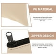 thumbnail image 3 of OULII 2Pcs Bank Bag With Zipper For Checks Security Protection Ivory Pu, 3 of 8