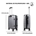 thumbnail image 4 of Maleta Jony Moderna 20cm de ancho x 55cm de alto x 34cm de profundidad color plateado diseño lisa, 4 of 7