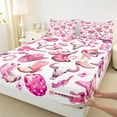thumbnail image 3 of Homewish Children Teenagers Western Cowgirls Boots Hats Twin Sheet Sets 3pcs,Disco Ball Guitar Twin Fitted Sheet Microfiber,Old Fashion Breathable Flat Sheet,Ultra Soft Home Decor, 3 of 7
