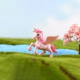 thumbnail image 4 of 6 Pcs Mini Ornements Unicorn Figurines d'Animaux Miniatures Modèles de Jardin Unicorn, 4 of 9