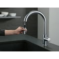 thumbnail image 6 of Delta Trinsic Single Handle Pull-Down Kitchen Faucet in Arctic Stainless 9159-AR-DST, 6 of 13