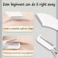 thumbnail image 2 of Beginner's Safety Eyebrow Razor - Stainless Steel Crescent Blade with Micro-Guard, Portable Eyebrow Razors, EyebrowTrimmer for Women with Eyebrow Scissors Comb(Green), 2 of 7