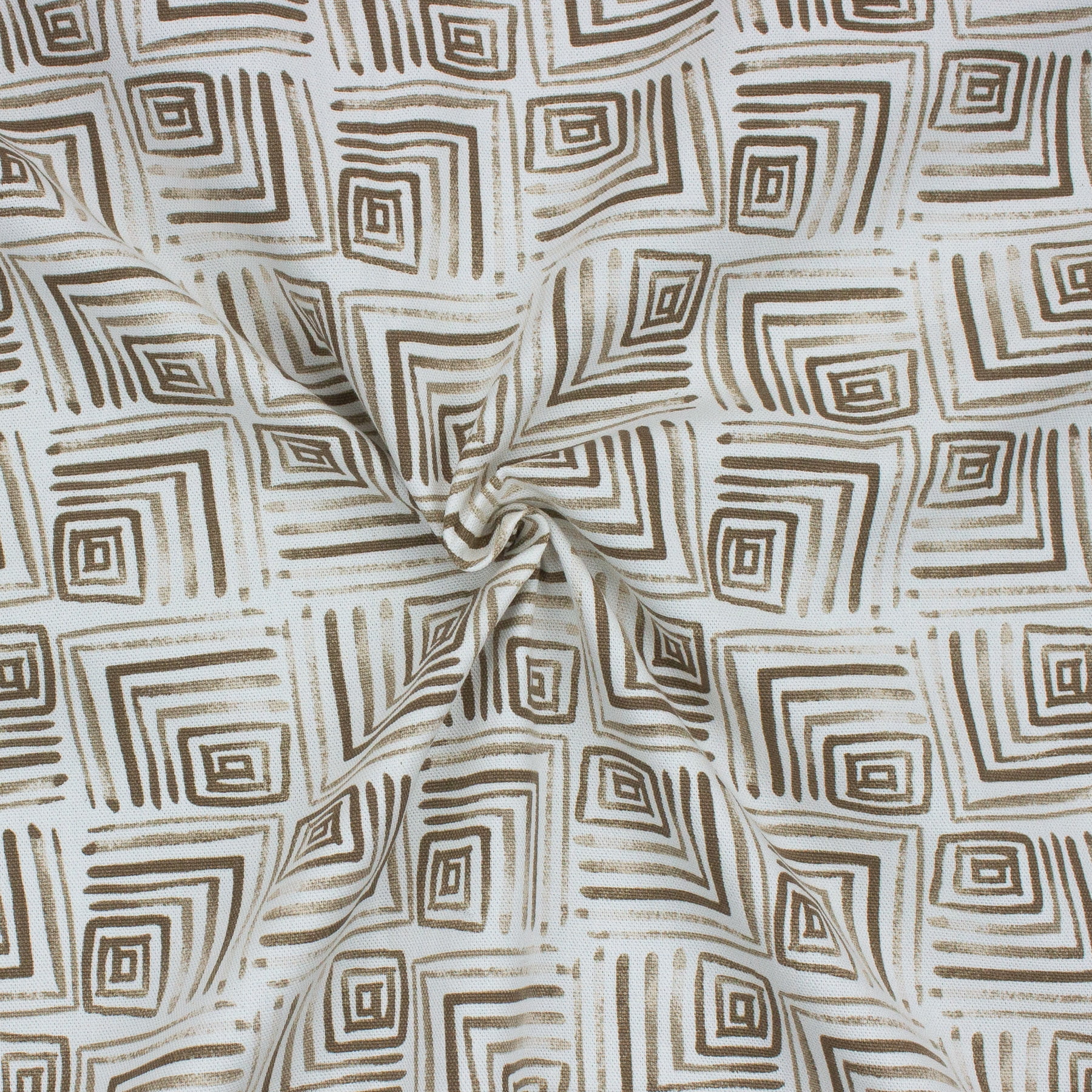 Better Homes & Gardens 100% Cotton Geo Squares Beige, 2 Yard Precut Fabric