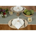 thumbnail image 3 of Kouboo Loma Oval Rattan Placemat, Set of 2 Pieces, Oval Round Table Mats, Non Slip Heat Resistant Place Mat, Multipurpose Placemat, White Wash, 3 of 8