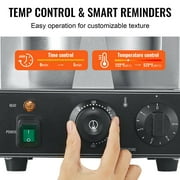 KFFKFF Electric Waffle Cone Maker, 1230W Commercial Ice Cream Cone Machine, Durable Non-Stick Stainless Steel, Adjustable Temp & Timer, with Handle, Ideal for Cafes, Bakeries, Home Use
