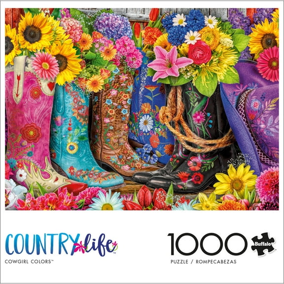 Buffalo Games 1000-Piece Country Life Cowgirl Colors Jigsaw Puzzle
