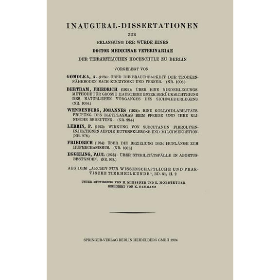 Ãber Die Brauchbarkeit Der Trockennährböden Nach Kuczynski Und Ferner, (Paperback)