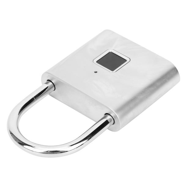 Candado inteligente de huellas dactilares Jadeshay aleación de zinc USB plata
