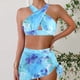 thumbnail image 1 of Traje de baño para mujer Traje de baño dividido con estampado grande para mujer Falda de bikini Traje de baño dividido Trajes de baño para mujer, 1 of 6