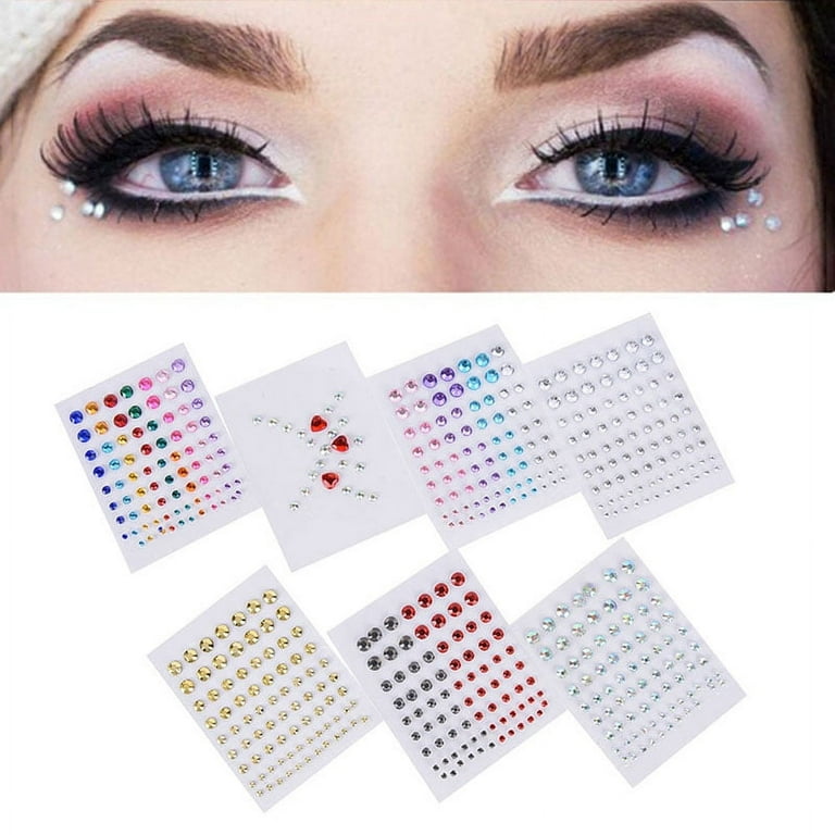 Buytra New Jewel Eyes Makeup Crystal Eyes Sticker Tattoo Diamond Glitter  Makeup Sticker 
