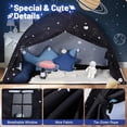 thumbnail image 5 of Large Teepee Tent for Kids: with Star Lights - Tent for Toddler Indoor Kids Teepee Tent for Boys & Girls - Toddler Play Tent Inside Canopy Bed for Playroom Gift Toys (Black Galaxy), 5 of 5