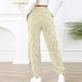thumbnail image 5 of Herrnalise Womens fashion Fashion Casual Solid Elastic Waist Trousers Long Straight Pants Christmas Gifts For Women, 5 of 9