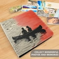 thumbnail image 4 of FORMRS 3 Ring Photo Album 4"x6" Self Adhesive Large Capacity PU Leather Cover, Illusionary Boat, 4 of 8