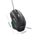 thumbnail image 3 of Styesk Wired Mechanical 7D Esports Game RGB Colorful Lighting Without Delay Laptop Desktop Computer Mouse, 3 of 8