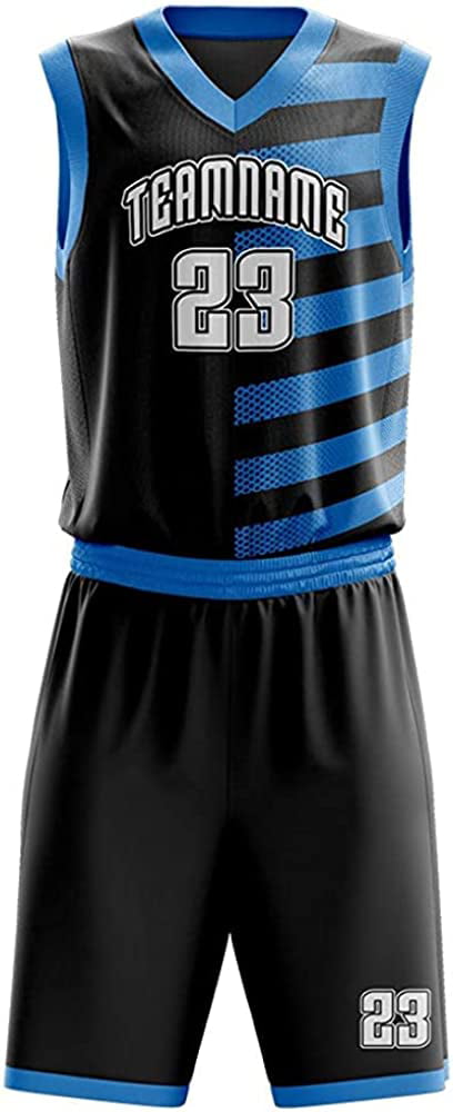 2020 Sublimation Custom Latest Basketball Jersey Blue Pattern Quick-Drying  Vest Training Match Jersey Basketball Suit