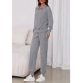 thumbnail image 3 of Conjunto Deportivo PRETTYGARDEN para Mujer 2 Piezas con Cremallera Gris M, 3 of 8