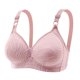 thumbnail image 1 of Gibobby Brasier deportivo para mujer de talla grande con correa para el hombro ajustable con copa moldeadora de botón trasero de encaje Sexy para mujer(Rosa,XL), 1 of 2