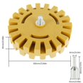 thumbnail image 3 of EIMELI X  Heavy Duty Rubber Eraser Wheel 4” Inch Pad   Adhesive Remover  Vinyl Decal  Graphics Removal Tool, 3 of 7