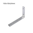 thumbnail image 4 of 4pcs L Bracket Corner Braces Joint Angle Brackets Wall-mounted Bench Shelf Support Heavy Duty Furniture Hardware Rack 150*100*24*4mm, 4 of 9