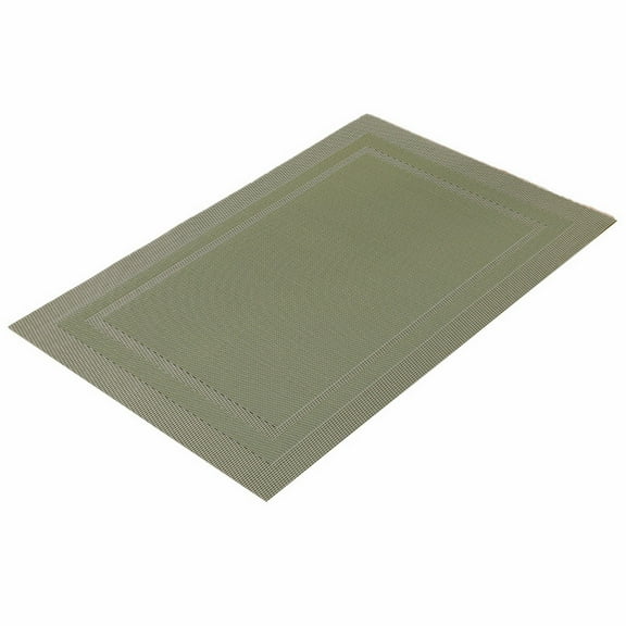 (Clearance) pdqouc Elegant Placemats, Heat Resistant Place Mats, Washable PVC Table Mats, Woven Vinyl Plastic Placemats for Dining Table,Non-Slip Stain Resistant Kitchen Placemats Easy to Clean