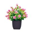 thumbnail image 1 of SIYTUAU Simulation Green Plant Artificial Pottery Plastic Small Bonsai For Home Desktop 6.5X7 Cm Pot Height 17Cm, 1 of 6