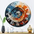 thumbnail image 3 of Designart "Dynamic VORTEX" Abstract Spirals Oversized Wall Clock, 3 of 5