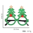 thumbnail image 1 of Decoraciones navideñas, juguetes para niños y adultos, gafas de asta de muñeco de nieve de Papá Noel, gafas decoradas de Navidad para vacaciones, 1 of 4
