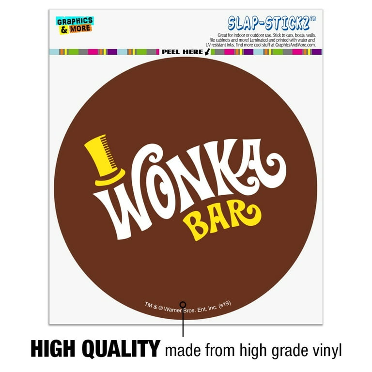 Willy Wonka and the Chocolate Factory Wonka Bar Logo Automotive Car Window Locker Circle Bumper Sticker - Walmart.com willy-wonka-and-the-chocolate-factory-wonka-bar-logo-automotive-car-window-locker-circle-bumper-sticker-walmart-com
