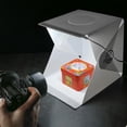 thumbnail image 2 of Photography LED Light Room Photo Studio Light Tent Soft Box for DSLR Camera 22CM Portable Folding Lightbox, 2 of 6