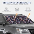 thumbnail image 4 of Vsdgher Christmas Critters Delight Print Car Windshield Sun Shade, Reflective Sunshade Window Sunshade Sun Visor Protector Fit for Cars,Trucks,SUVs-Medium, 4 of 6